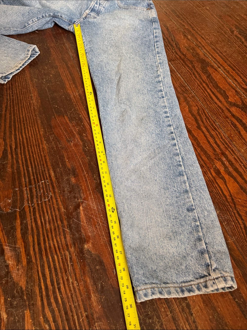 Vintage 90s Banana Republic Light Blue Straight-Leg Women’s Jeans Size 2 Long - Picture 7 of 8